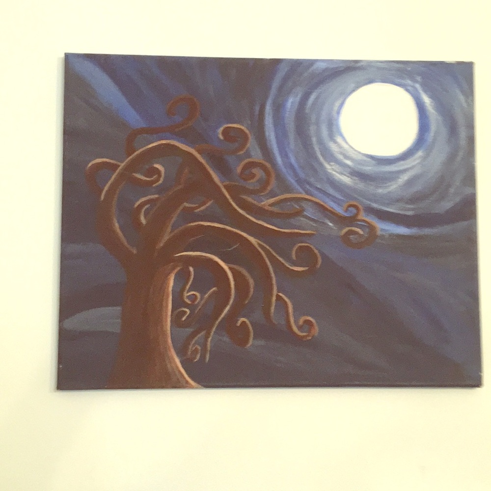 Acrylic canvas painting